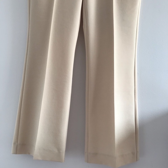 San Francisco High Waisted Cream Pleated Straight Leg Pants - Picture 9 of 16
